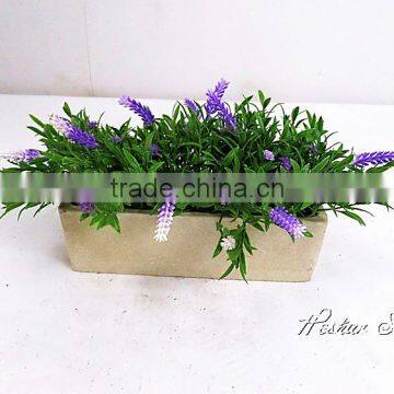 Decorative artificial lavender flower with pot