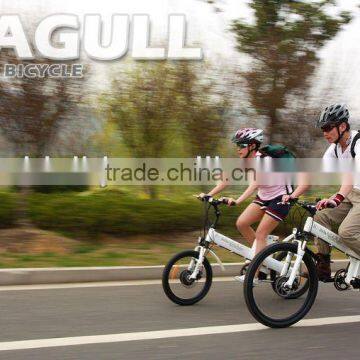 Smart electric bicycle with pedal assistant, 26" Seagull mountain bike en 15194 approval