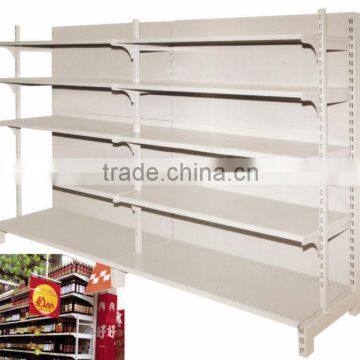 supermarket shelf in back hole shelf