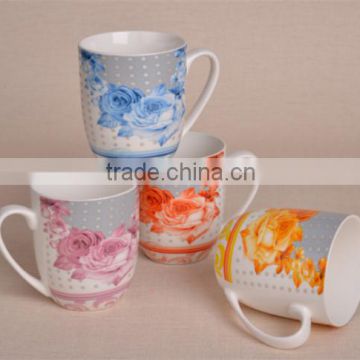 Wholesale colorful ceramic coffee mugs,daily-use cup porcelain