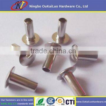 Din 6791 Nickel Plated Semi Tubular Rivets