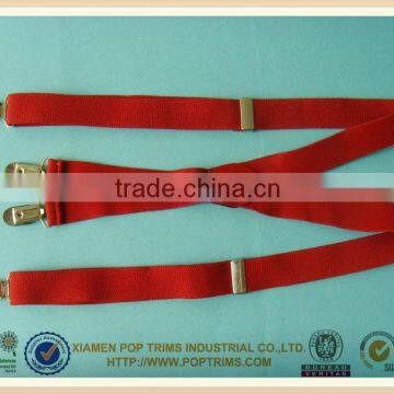 Hot selling red X shape suspender