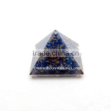 Lapis Lazuli Orgone Pyramids With Copper Coil