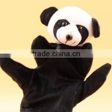 Wholesale hand puppet / soft plush panda hand puppet / Animal Shaped Plush Hand Puppet