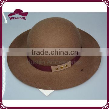 Fashion ladies 100% wool floppy hat