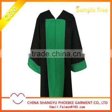 Custom bicolor graduation gowns