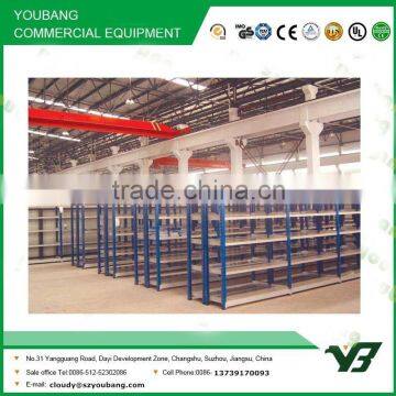 Hot sell cheapest 4 layer medium duty multi lever double deep rack, warehouse metal rack (YB-WR-C70)
