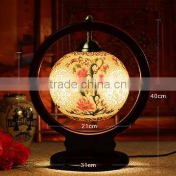 Vintage Industry Loft Style Iron Table Light Desk Lamp Porcelain For Bedroom Wedding Gift photo-6