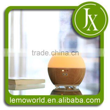 Health Care Product With LED Color Light Ultrasonic Aroma Diffuser With Nebulizing Diffuser WOOD + GLASS photo-3