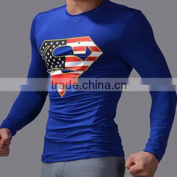Professional Factory Cheap Price High Quality Export Skin Tight 3d Gym Shirt photo-3