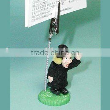 Flocking witch name card holder