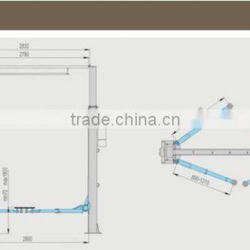 Hydraulic Two Post Lift Machine Vertical Hoist Car Lift Machine 4000kg SF-C4000ES photo-3