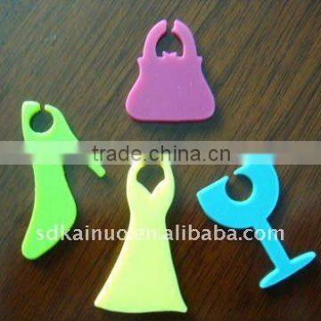 silicone decoration accesory wine glass plate clips