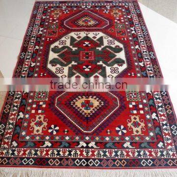 Red silk carpet,Persian style,handknotted pure silk carpet