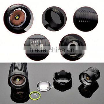 S3 Super Bright XML T6 Rechargeable Mini Zoom Flash Torch Light Long Range photo-4