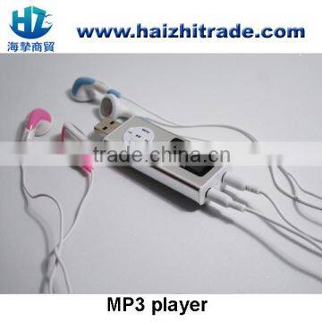 usb style mp3 player with built in speaker,double earphone port