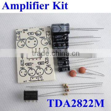 TDA2822M Mini Power Amplifier Circuit PCB board Kit unassembled for DIY 2.0 Channel 15W+15W