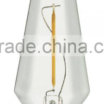 Modern decorative led filament bulb 1W 2700k led triangle light E14 led candle lighting amber color                        
                                                                Most Popular