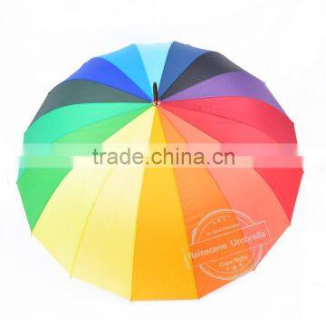 Big rainbow umbrella/cheap promotional umbrellas/rain umbrella