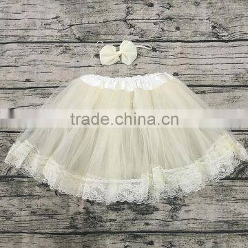 cheap ivory tutu with lace wholesale lace tutu