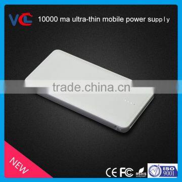 Hot!!!super Slim 10000mah Li-polymer Battery Mobile Power Bank With High Qaulity