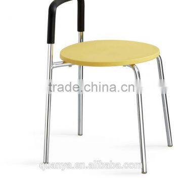 stylish simple design durable chairs with metal frame cheap stackable bar chairs