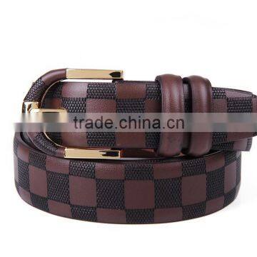 New design pu printed men leather belt