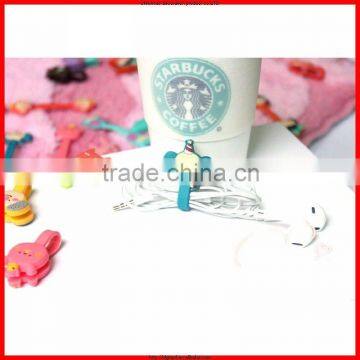 special earphone winder DIY PVC cable winder made in china