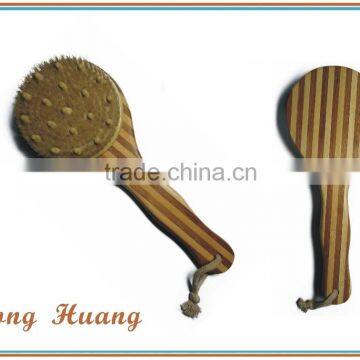 Hotsale Bamboo body back long handle massager brush