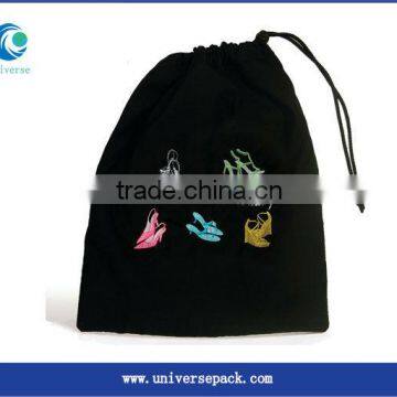 Black ladies shoes bags with logo