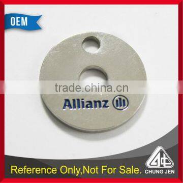 Wholesale Bulk Custom Shopping Cart Trolley Silver Metal Tokens photo-2