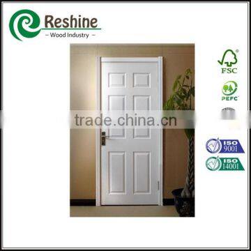 White Primer Internal Wooden Door Leaf Pattern