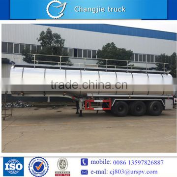 High performance 40cbm stainless steel edible oil tanker semi trailer