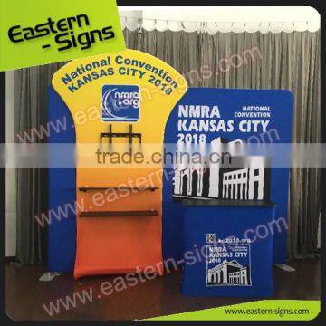 Vivid High Impact 100% Polyester Full Color New Materials Big Size Exhibition Booth