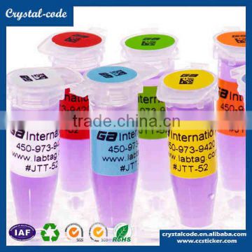 Paper label vial sticker medicine packing pill bottle label