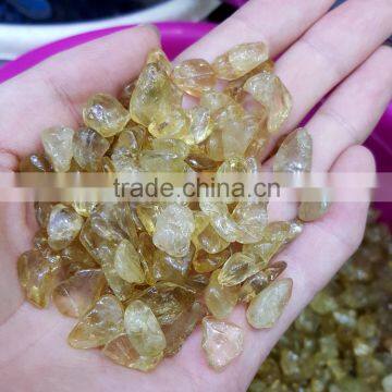 Natural Original Color Cirine Tumbled Stones Crushed Crystal Stones