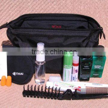 Deluxe quality inflight comfort set/inflight toiletries set/inflight cosmetics set with nylon bag for the business class