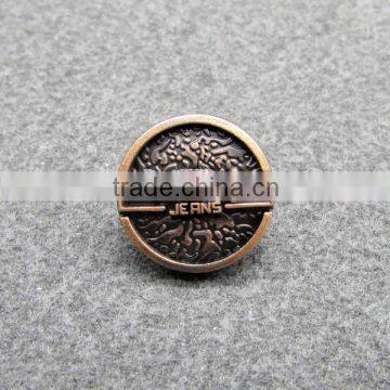 20mm Cheap Copper Plated Alloy Button for Garment photo-2