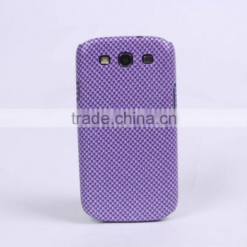 2013 hot selling mobile phone samsung i9300 Carbon Fiber patterns phone case SX004-3