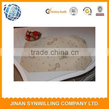 High quality luxury jacquard design double layers dining table place mat