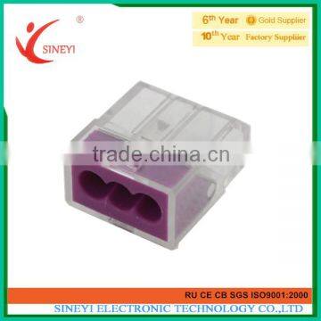 Yuyao Sineyi 2014 pc252 PCT building decoration connectors 3P high quality plastic connectors decorative terminal connector
