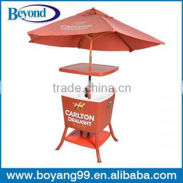 table picnic cooler with umbrella