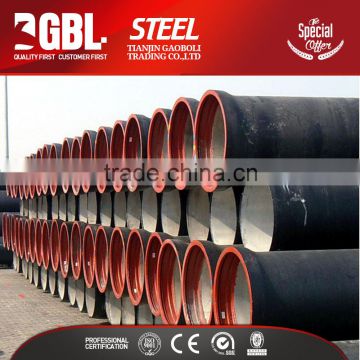 china supplier iso2531 black powder coated galvanized steel pipe