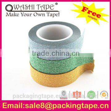 high quality orange glitter tape pupils used colored stationery crrection tape