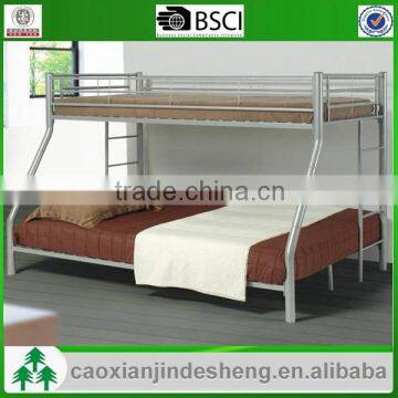 Bedroom single/double size Twin over Full metal bunk bed Silver finish TF- 23