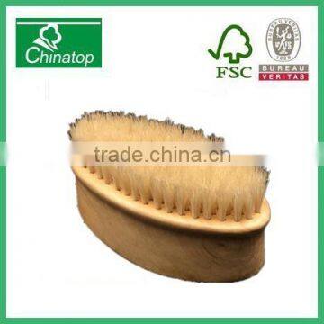 Wooden bristle bath brush without handle, bath scrubber, body brush WBB035