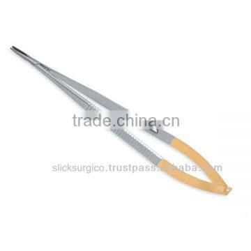 castroviejo microneedle holder with lock Flat Handled Vascular surgical instruments