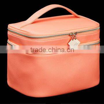 2016 OEM New Women Multifunction Travel Cosmetic Bag Makeup Case Pouch PU LeatherToiletry Organizer photo-5