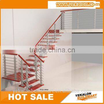 Professional design metal straight steel staircase