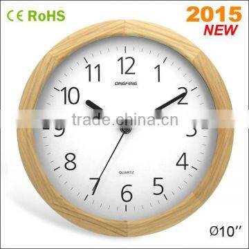 2015 latest design beech wood unusual clocks(10W50NA-146)